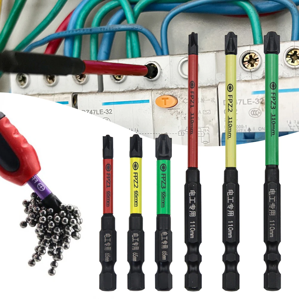 6pcs Magnetic Special Slotted Cross Screwdriver Bits For Electrician FPZ1 FPZ2 Socket Switch Screw Driver Bit Hand Tools
6pcs Magnetic Special Slotted Cross Screwdriver Bits For Electrician FPZ1 FPZ2 Socket Switch Screw Driver Bit Hand Tools
