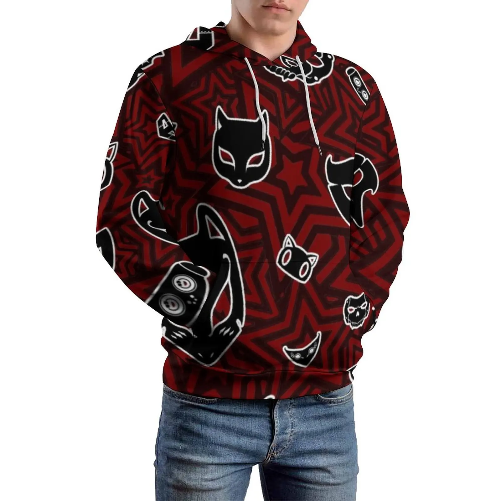 Persona 5 Phantom Thieves Mask Casual Hoodies Male Videogame Morgana Y2k Graphic Sweatshirts Autumn Long-Sleeve Oversized Hoodie
Persona 5 Phantom Thieves Mask Casual Hoodies Male Videogame Morgana Y2k Graphic Sweatshirts Autumn Long-Sleeve Oversized Hoodie