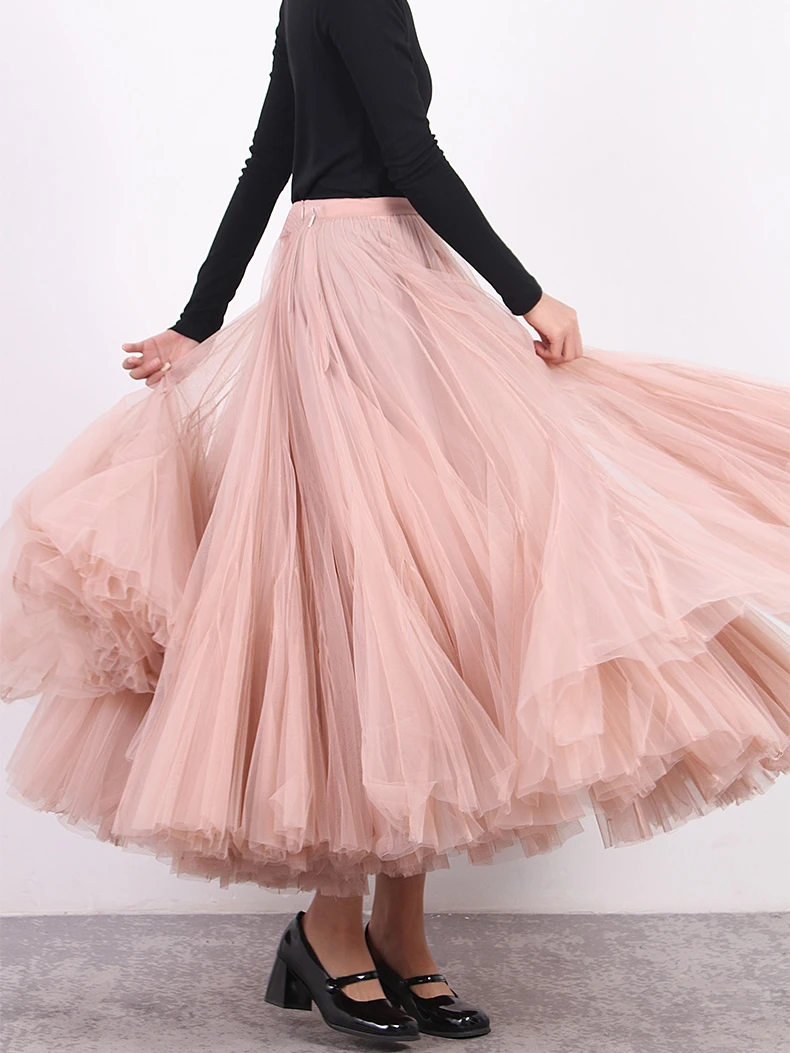2023 New In Vintage Long Tulle Skirt High Waist Multi-Layer Puffy Pink Women Party Evening Skirt Going Out Wearing Ankle-Length
2023 New In Vintage Long Tulle Skirt High Waist Multi-Layer Puffy Pink Women Party Evening Skirt Going Out Wearing Ankle-Length