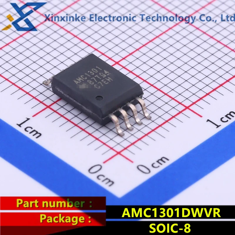 AMC1301DWVR SOIC-8 AMC1301 Isolation amplifier chip +/-250-mV Input 3-us Delay 200kHz Fully differential isolation amplifier
AMC1301DWVR SOIC-8 AMC1301 Isolation amplifier chip +/-250-mV Input 3-us Delay 200kHz Fully differential isolation amplifier