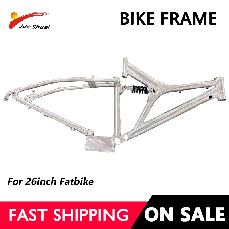 26inch Fatbike Frame with Mid Shock Absorption 170mm Rear Open Size Disc Brake Rim Aluminum alloy Cycling Parts Snow Bicycle
26inch Fatbike Frame with Mid Shock Absorption 170mm Rear Open Size Disc Brake Rim Aluminum alloy Cycling Parts Snow Bicycle