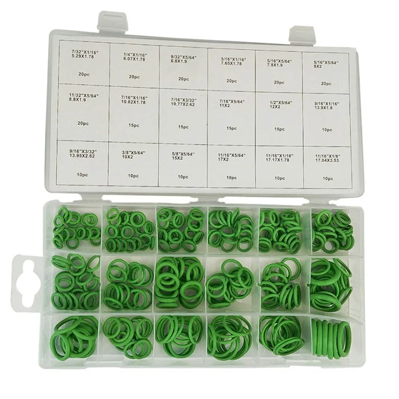 270PCS/set Rubber O Ring Assortment Kit Oring Washer Gasket Sealing O-Ring Pack 18 Sizes With Plastic Box Silicone Rubber Rings
270PCS/set Rubber O Ring Assortment Kit Oring Washer Gasket Sealing O-Ring Pack 18 Sizes With Plastic Box Silicone Rubber Rings