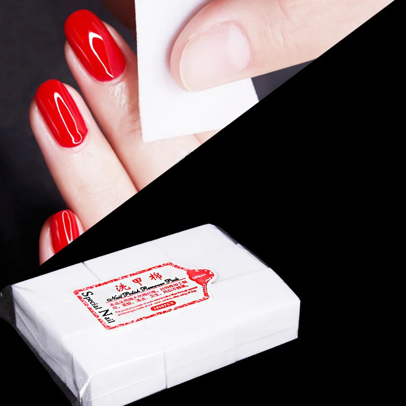 

900Pcs Nail Cotton Polish Remover Wipes Gel Clean Manicure Napkins Lint-Free Wipes Cleaner Paper Pads Towel Nail Tool