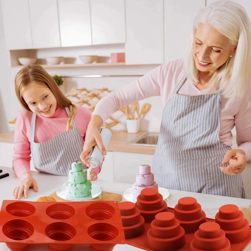 Силиконовая мини-форма для торта, 6 ячеек, 3 яруса, кекс, пудинг
Силиконовая мини-форма для торта, 6 ячеек, 3 яруса, кекс, пудинг