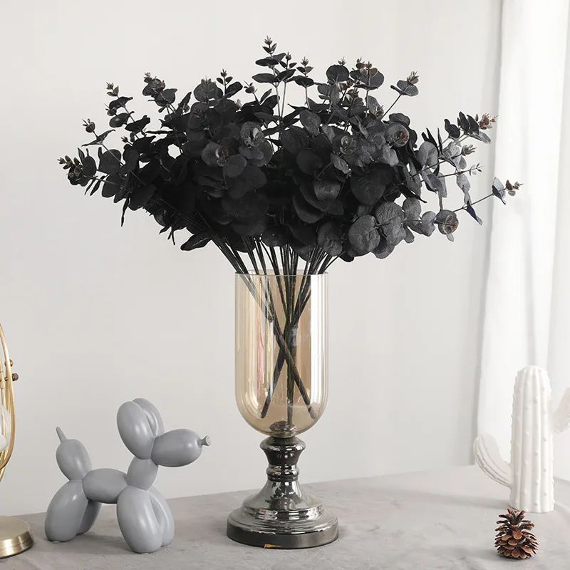 Deokey 1pcs 5 head Eucalyptus leaves home decoration Shooting props Restaurant decoration 
Deokey 1pcs 5 head Eucalyptus leaves home decoration Shooting props Restaurant decoration
