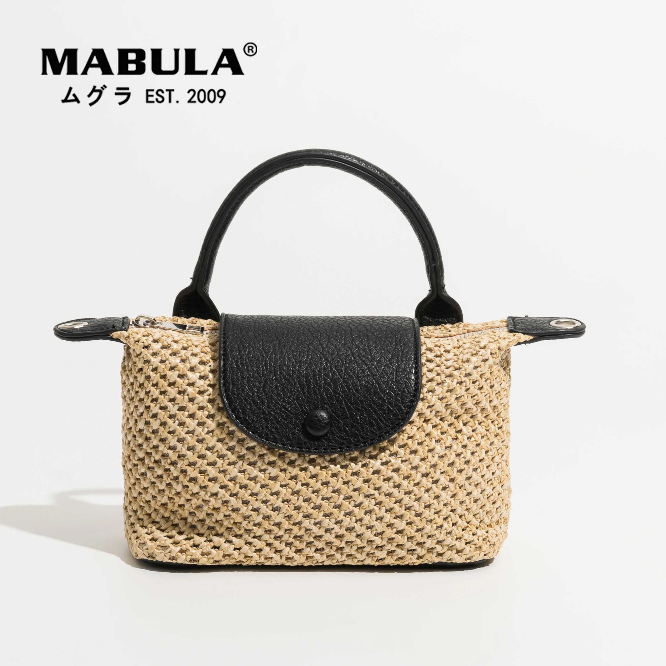 MABULA Luxury Design Straw Woven Top Handle Hobo Purses Handmade Summer Women Crossbody Beach Bag Simple Stylish Tote Handbags
MABULA Luxury Design Straw Woven Top Handle Hobo Purses Handmade Summer Women Crossbody Beach Bag Simple Stylish Tote Handbags