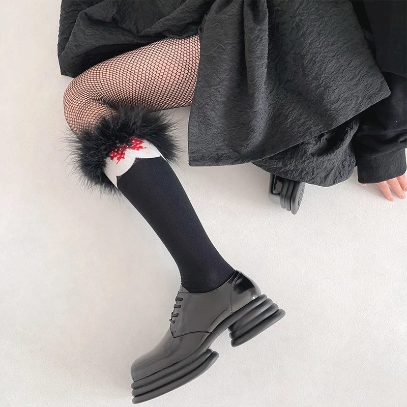 Feather printed bow cotton stockings girl lovely maomao sock socks in Christmas stockings
Feather printed bow cotton stockings girl lovely maomao sock socks in Christmas stockings