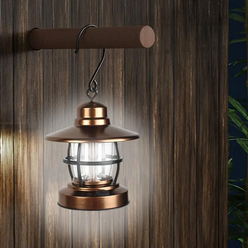 Battery Powered Camping Light Vintage Design Wide Applications Long Service Life Hanging Light Hiking Equipment Outdoor Tools
Battery Powered Camping Light Vintage Design Wide Applications Long Service Life Hanging Light Hiking Equipment Outdoor Tools