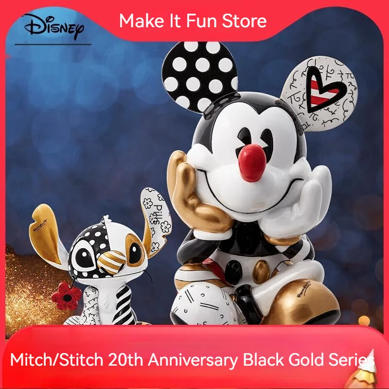 Disney Mickey/Stitch 20th Anniversary Resin Handmade Classic Stitch Black Gold Series Mickey Fashion Toys
Disney Mickey/Stitch 20th Anniversary Resin Handmade Classic Stitch Black Gold Series Mickey Fashion Toys