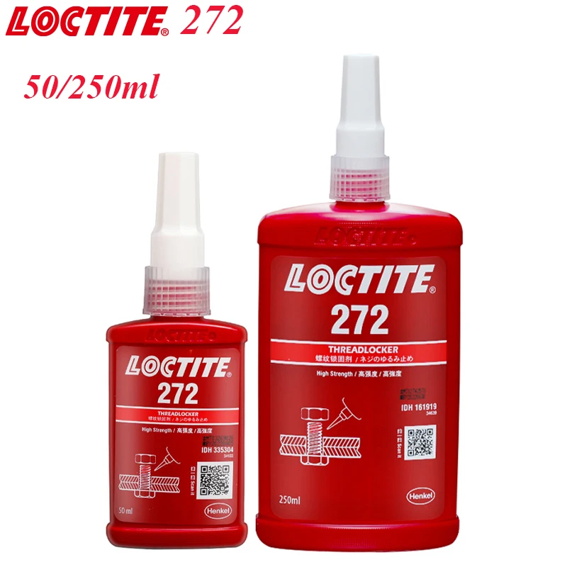 Клей для герметизации винтов Loctite 272, клей для фиксации резьбы, устойчивый к высоким температурам, маслостойкий Клей 50/250 мл
Клей для герметизации винтов Loctite 272, клей для фиксации резьбы, устойчивый к высоким температурам, маслостойкий Клей 50/250 мл
