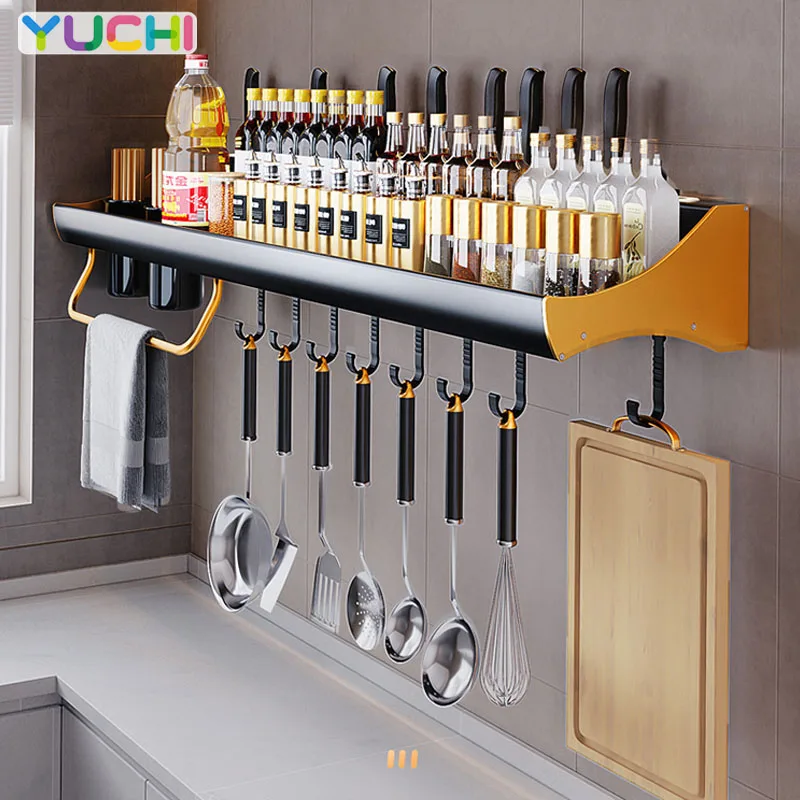 Kitchen Storage Shelf Storage Racks Aluminum Multifunctional Kitchen Organizers Shelving Spice Racks
Kitchen Storage Shelf Storage Racks Aluminum Multifunctional Kitchen Organizers Shelving Spice Racks