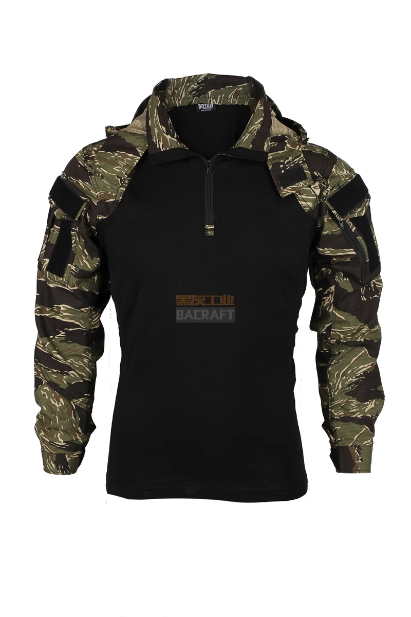 Tiger Stripes Attack Sp2 Version Tactical Top Combat Clothing Spring and Autumn Shirt Thin
Tiger Stripes Attack Sp2 Version Tactical Top Combat Clothing Spring and Autumn Shirt Thin