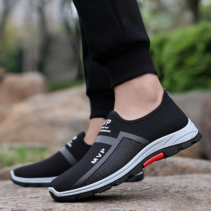 Summer New Men Sneakers Fashion Breathable Slip on Casual Walking Shoes Black Mesh Lightweight Plus Size Sports Running Shoes
Summer New Men Sneakers Fashion Breathable Slip on Casual Walking Shoes Black Mesh Lightweight Plus Size Sports Running Shoes