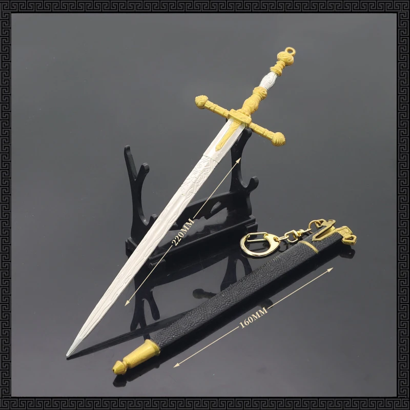 22CM Elden Ring Game Peripheral Weapon Model Lordsworn's Greatsword with Sword Sheath Metal Craft Ornament
22CM Elden Ring Game Peripheral Weapon Model Lordsworn's Greatsword with Sword Sheath Metal Craft Ornament