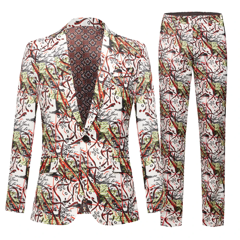 Men's Sets Printing 2022 Summer Streetwear Casual Suits Groom Tuxedo Indian Wedding Wear Man Blazer 2PC Nightclub Host Tuxedo
Men's Sets Printing 2022 Summer Streetwear Casual Suits Groom Tuxedo Indian Wedding Wear Man Blazer 2PC Nightclub Host Tuxedo