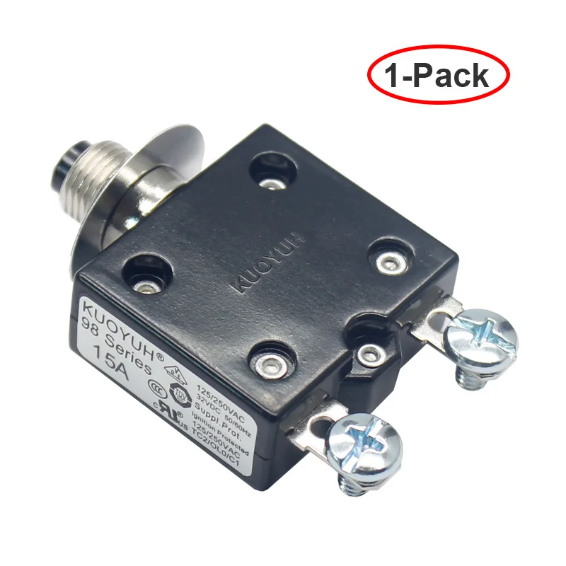 98 Series KUOYUH 3A 4A 5A 6A 7A 8A 9A 10A 11A 12A 13A 15A 16A 18A 20A 21A 22A 25A overload overcurrent protector screw terminal
98 Series KUOYUH 3A 4A 5A 6A 7A 8A 9A 10A 11A 12A 13A 15A 16A 18A 20A 21A 22A 25A overload overcurrent protector screw terminal
