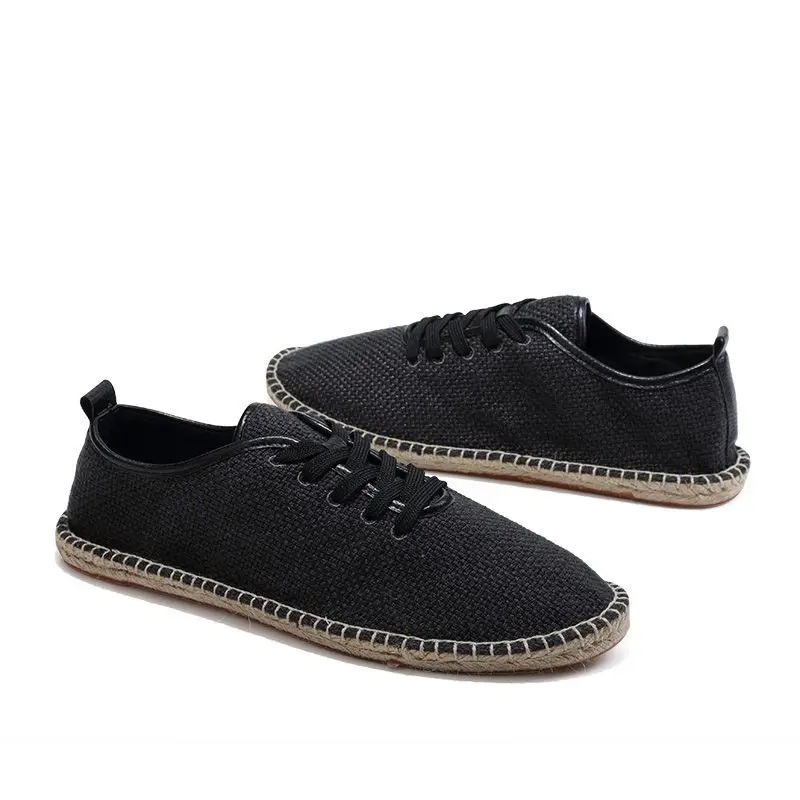 Hot Spring Boys Fishing Shoes Vintage Canvas Linen Straw Kung Fu Shoes Men Casual Black Flat Cloth Shoes Lace-up Male Footwear
Hot Spring Boys Fishing Shoes Vintage Canvas Linen Straw Kung Fu Shoes Men Casual Black Flat Cloth Shoes Lace-up Male Footwear