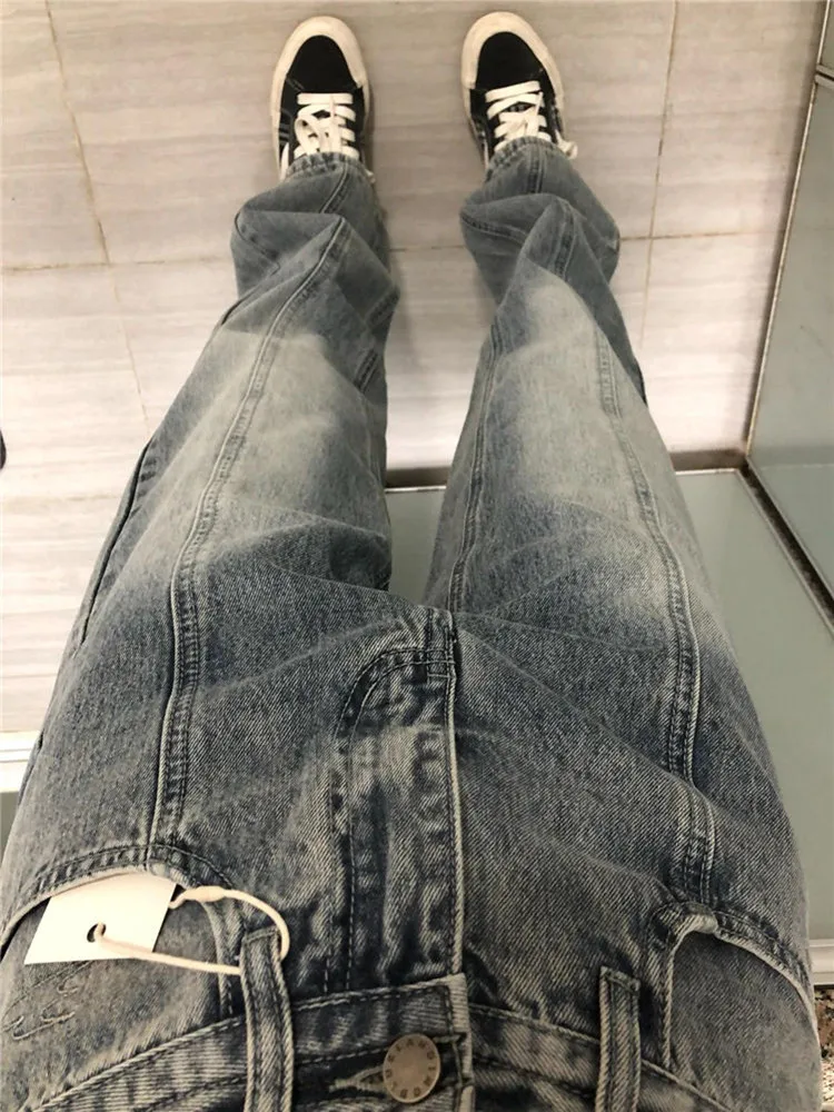 Vintage Boyfriend Jeans For Women Trousers 2022 New Wide Leg Denim Pants Female Streetwear Fashion Straight Baggy Jeans Q5683 
Vintage Boyfriend Jeans For Women Trousers 2022 New Wide Leg Denim Pants Female Streetwear Fashion Straight Baggy Jeans Q5683