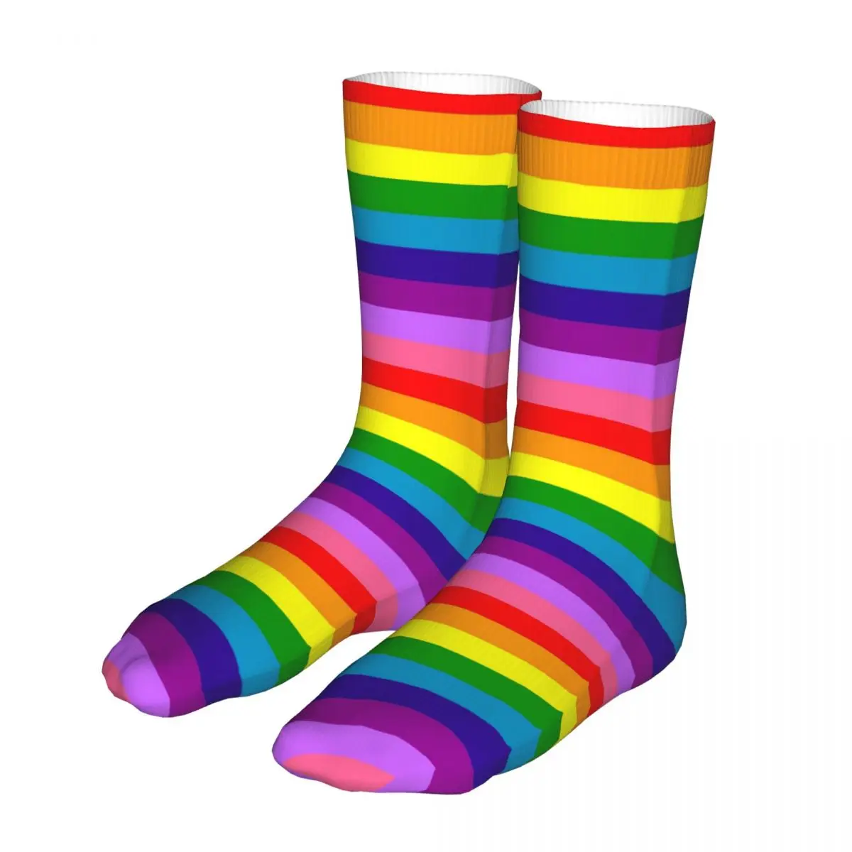Rainbow Socks Men's Women's Polyester Funny Happy Vertical Lines Pattern Socks Harajuku Spring Summer Autumn Winter Socks Gifts 
Rainbow Socks Men's Women's Polyester Funny Happy Vertical Lines Pattern Socks Harajuku Spring Summer Autumn Winter Socks Gifts