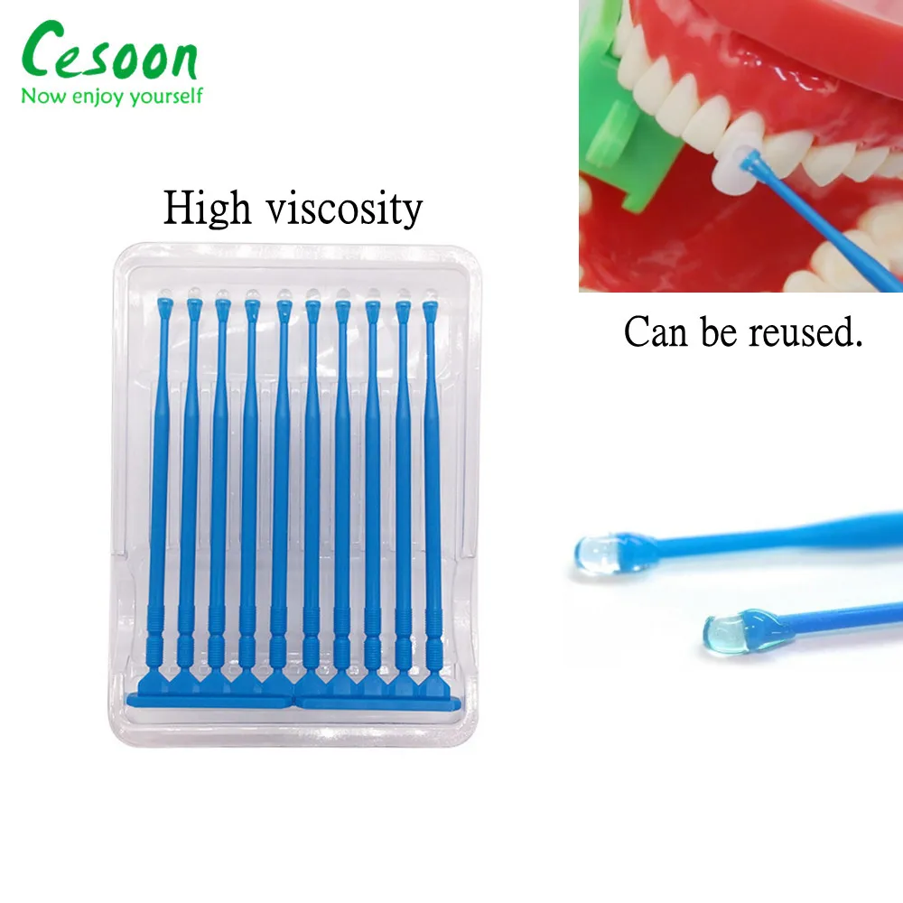 

10Pcs/Box Dental Refill Bonding Stick Porcelain Veneer Crown Matrice Drill Brackets Adhesive Rods Applicator Tips Dentisty Tools