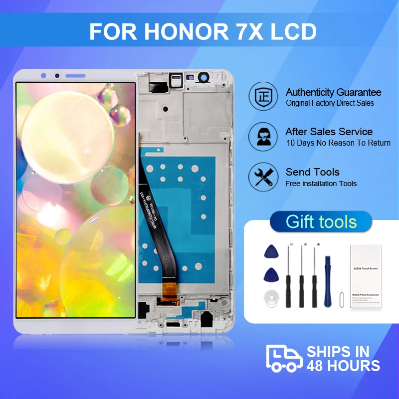 

Brand New 5.93 Inch Mate SE Display For Huawei Honor 7X LCD Touch Panel Digitizer Assembly BND-L21 BND-L22 BND-L24 Screen