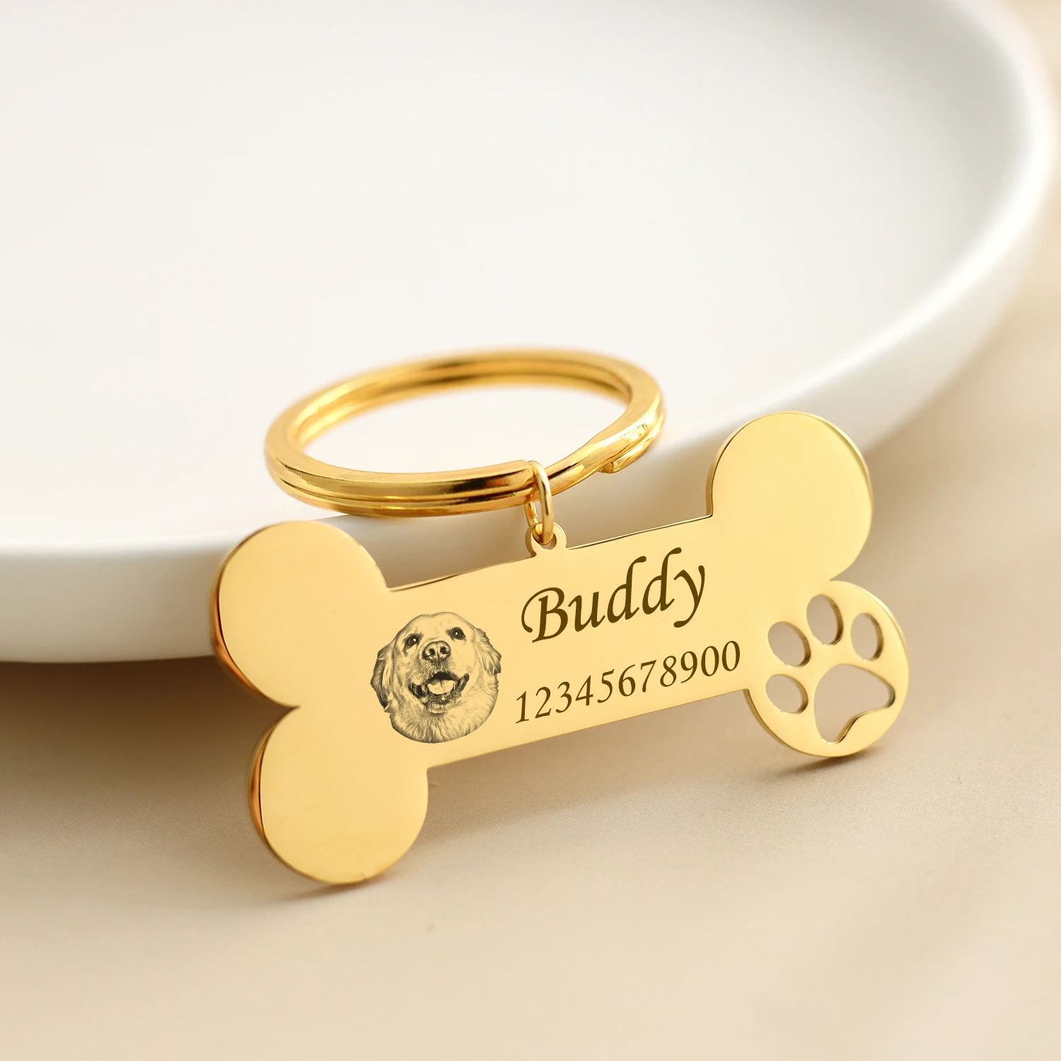 New Cat Dog ID Tag Custom Free Engraving Personalized Dog Collar Pet Charm Name Pendant Bone Necklace Collar Puppy DIY Keychain
New Cat Dog ID Tag Custom Free Engraving Personalized Dog Collar Pet Charm Name Pendant Bone Necklace Collar Puppy DIY Keychain
