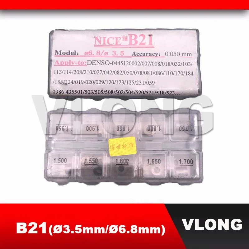 50 шт. B21 Регулировочная прокладка B21 Прокладка для регулировки форсунок Common Rail B21 Регулировочная прокладка Регулировочная шайба B21 Размер 1,00-2,50 мм
50 шт. B21 Регулировочная прокладка B21 Прокладка для регулировки форсунок Common Rail B21 Регулировочная прокладка Регулировочная шайба B21 Размер 1,00-2,50 мм