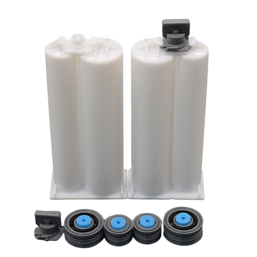 2pcs 50ml Cartridge 1:2 Empty Dual-Barrel AB Tube with Cap and Sealing Pistons Set for 50ml AB Glue Guns 1:2 Adhesives Dispenser
2pcs 50ml Cartridge 1:2 Empty Dual-Barrel AB Tube with Cap and Sealing Pistons Set for 50ml AB Glue Guns 1:2 Adhesives Dispenser