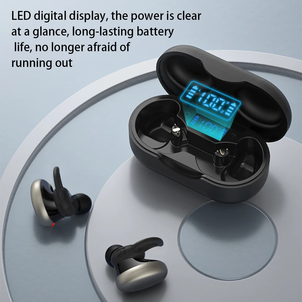 Bluetooth-compatible Earphones Portable Wireless with Digital Display In-ear Headsets with Microphone Supply Music
Bluetooth-compatible Earphones Portable Wireless with Digital Display In-ear Headsets with Microphone Supply Music