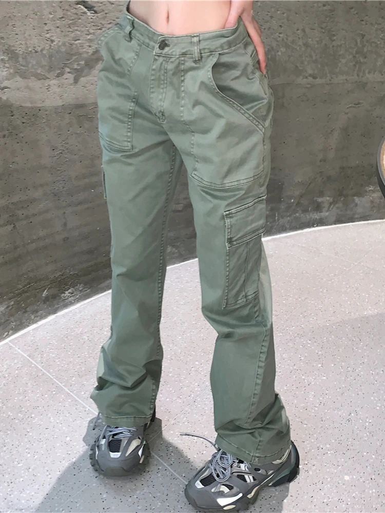 Y2k Streetwear High Waist Straight Cargo Pants Women Korean Fashion Loose Wide Leg Cargo Trouser Women's American Baggy Pants
Y2k Streetwear High Waist Straight Cargo Pants Women Korean Fashion Loose Wide Leg Cargo Trouser Women's American Baggy Pants