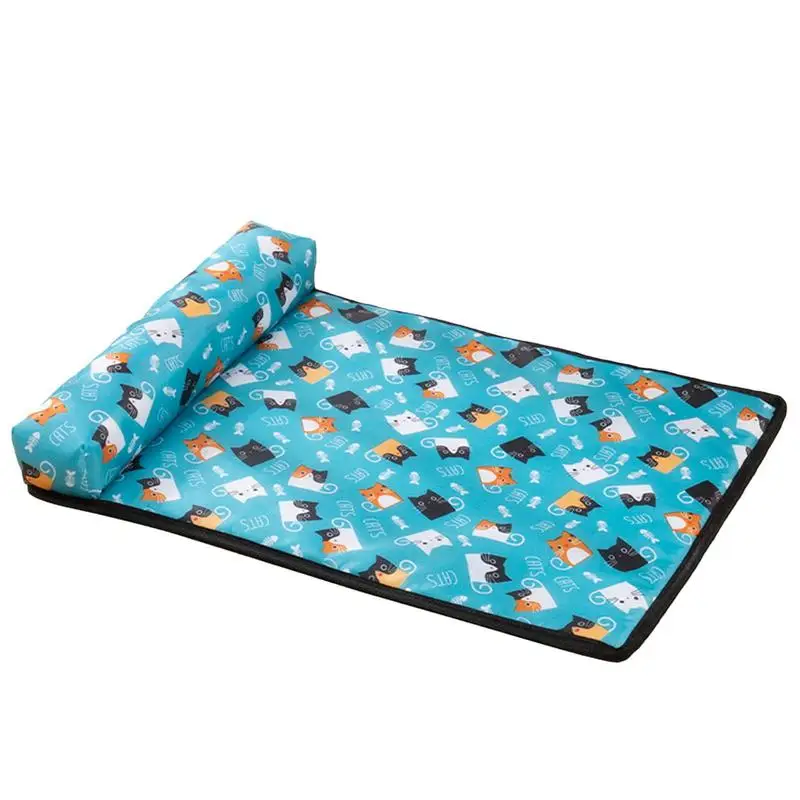 

Охлаждающий коврик для домашних животных, охлаждающее одеяло из вискозы для собак и кошек, диванная напольная подушка для питомцев, товары для котят и щенков