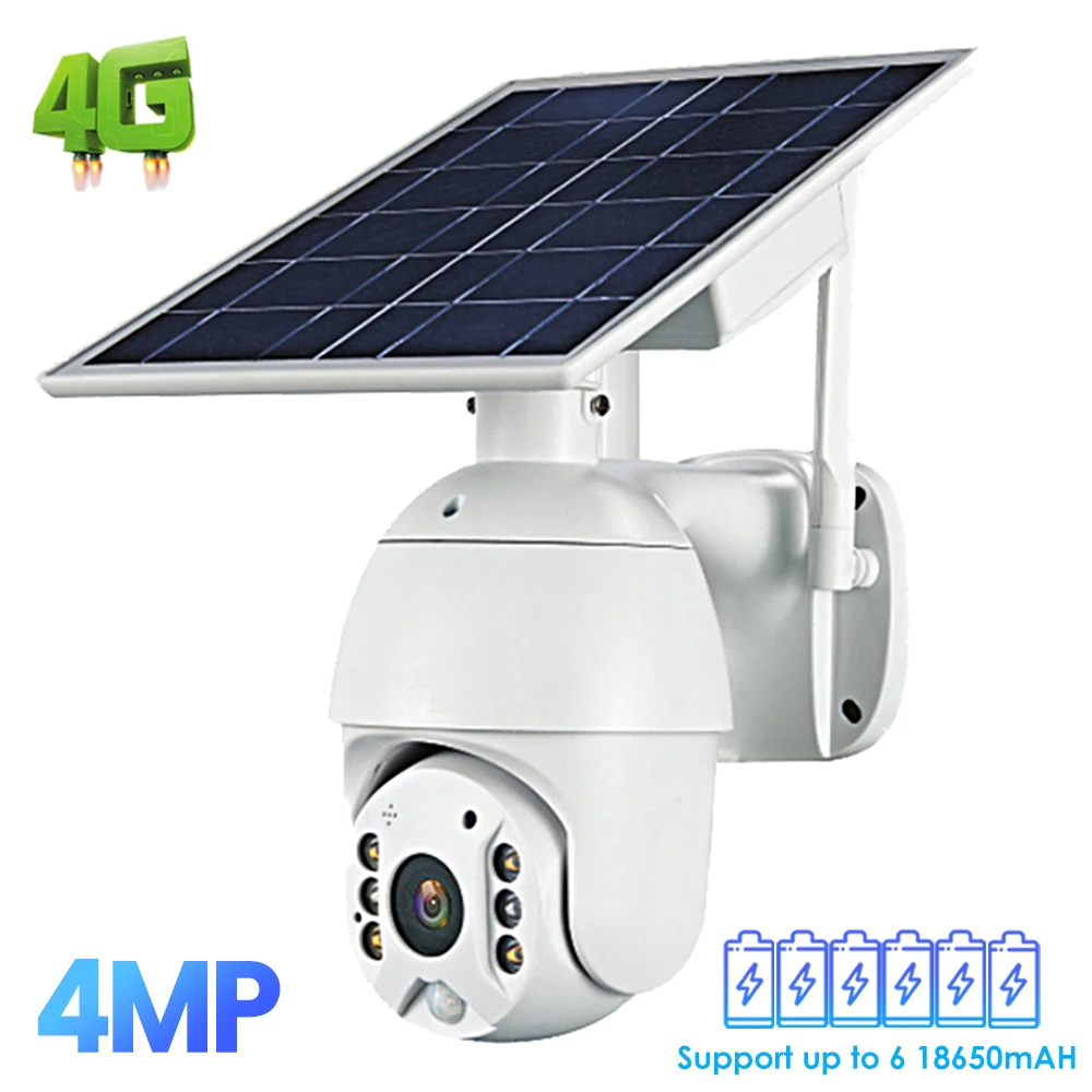 4G Solar IP Camera 4MP Rechargeable Battery CCTV Security Home Wireless Surveillance Outdoor WiFi Camera PT Cam Color Vision 2K
4G Solar IP Camera 4MP Rechargeable Battery CCTV Security Home Wireless Surveillance Outdoor WiFi Camera PT Cam Color Vision 2K