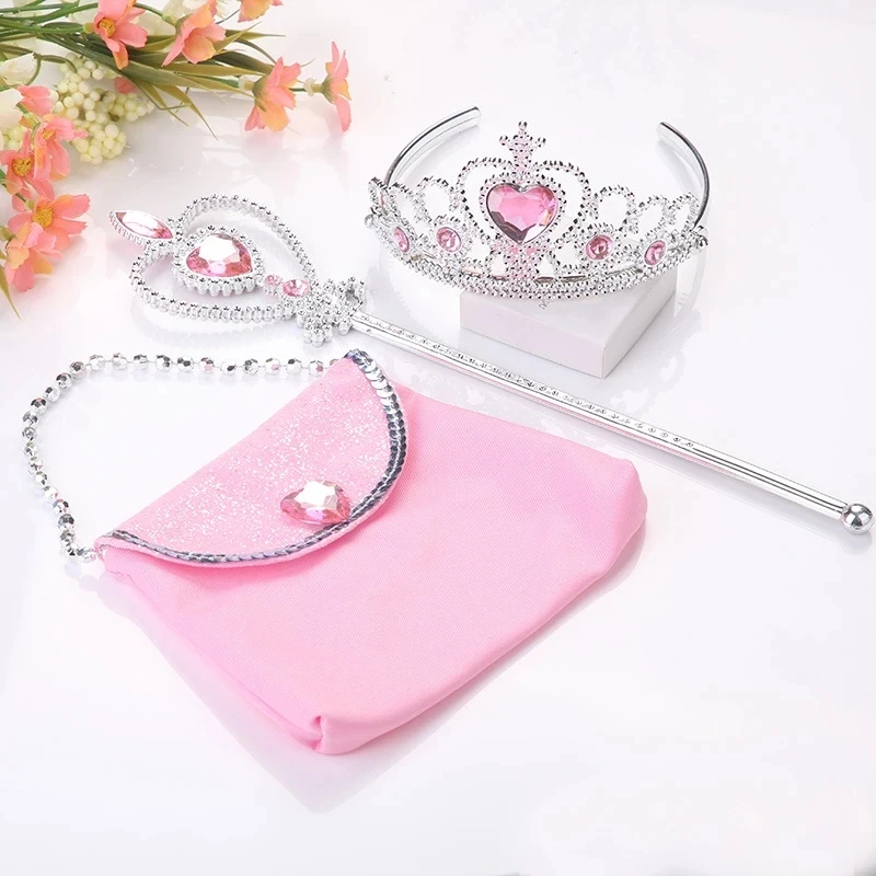 1Pcs Kids Girl Snow Ice Queen Princess Handbag Princess Cute Bag Tiara Hair Combs Crown Magic Wands Fairy Wand Princess Diademe 
1Pcs Kids Girl Snow Ice Queen Princess Handbag Princess Cute Bag Tiara Hair Combs Crown Magic Wands Fairy Wand Princess Diademe