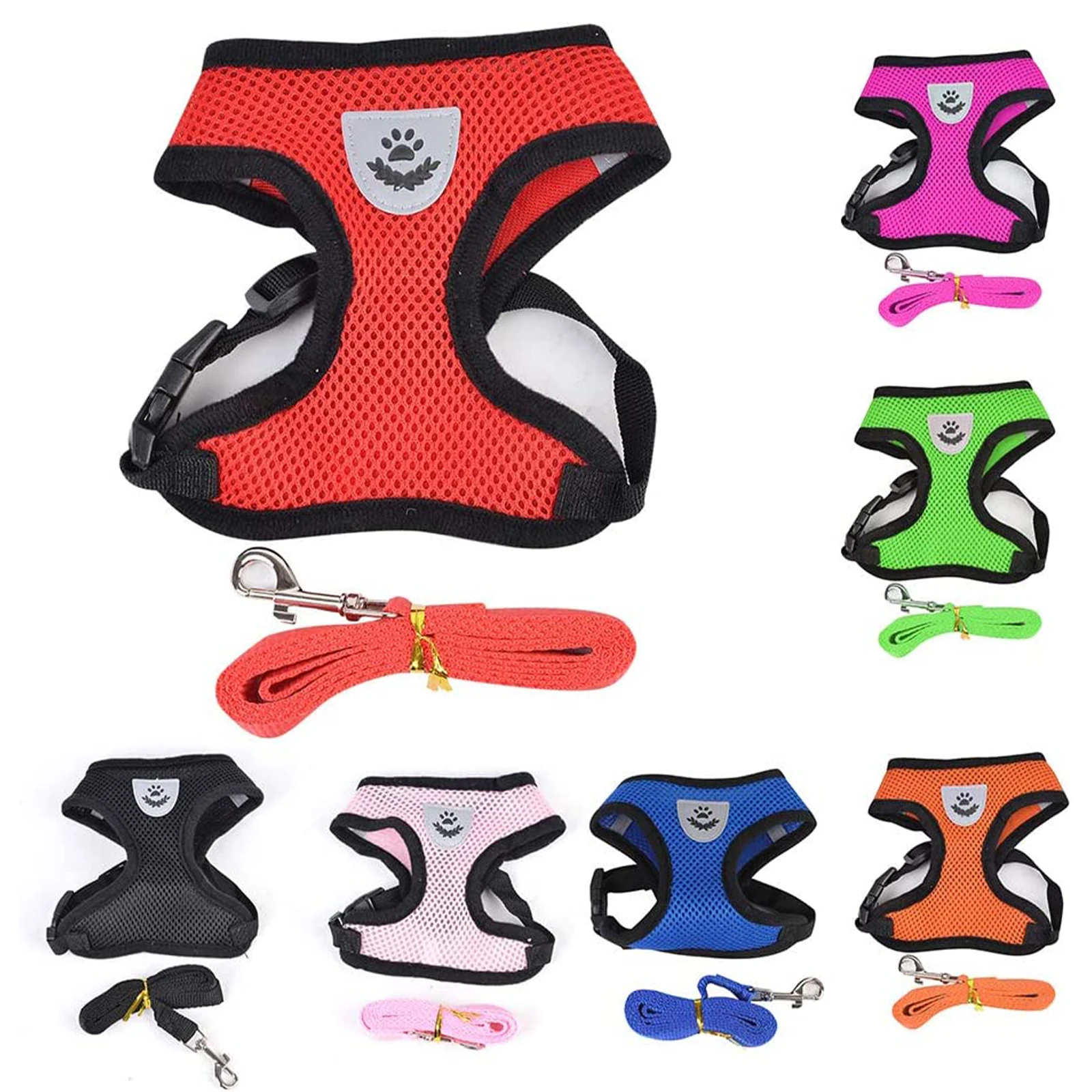 Dog Accessories Breathable Mesh Dog Harness and Leash Set Puppy Cat Harness Vest For Small Dogs Chihuahua Vest Harness Collar
Dog Accessories Breathable Mesh Dog Harness and Leash Set Puppy Cat Harness Vest For Small Dogs Chihuahua Vest Harness Collar