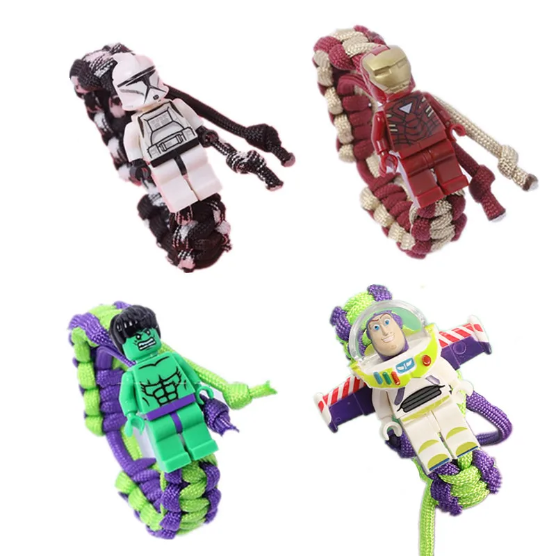 Avengers Figurines Toy Spider Man Hulk Ironman Bracelet Wrist Strap Woven Rope Model Toys For Children Gift
Avengers Figurines Toy Spider Man Hulk Ironman Bracelet Wrist Strap Woven Rope Model Toys For Children Gift