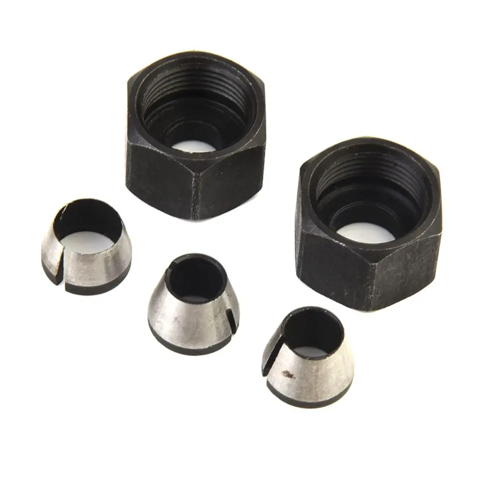 5pcs/Set Trimmer Collet Chuck Router Bit 1/4" 6mm 8mm Engraving Trimming Machine Chucks Trimmer Electric Router Milling Cutter
5pcs/Set Trimmer Collet Chuck Router Bit 1/4" 6mm 8mm Engraving Trimming Machine Chucks Trimmer Electric Router Milling Cutter