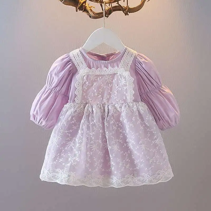 2022 Girls Dress Spring and Autumn New Lolita Princess Dress Baby One Year Old Dress Western Style Fashion Stitching Skirt
2022 Girls Dress Spring and Autumn New Lolita Princess Dress Baby One Year Old Dress Western Style Fashion Stitching Skirt