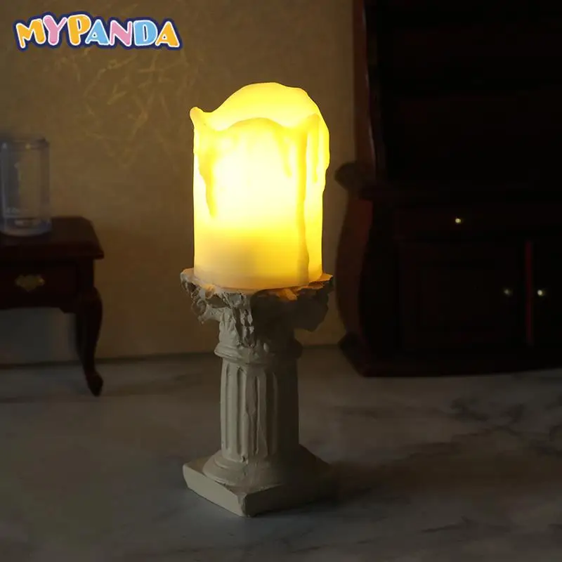 1/12 Dollhouse Candle Light Retro Roman Column Desk Lamp Table Light Ornament Miniature Dollhouse Home Furniture Decoration
1/12 Dollhouse Candle Light Retro Roman Column Desk Lamp Table Light Ornament Miniature Dollhouse Home Furniture Decoration