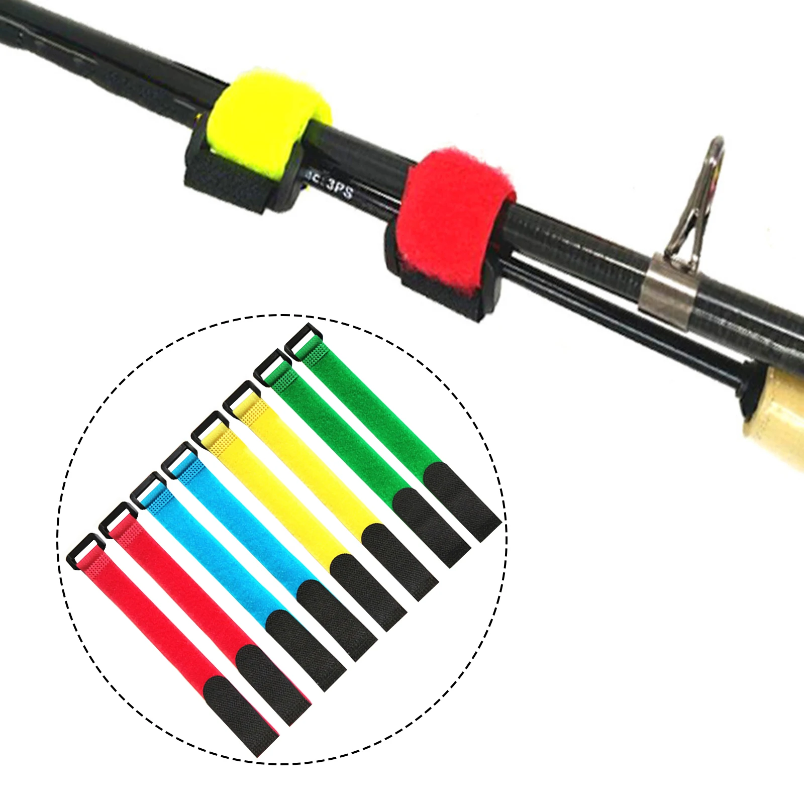 8pcs/pack Straps Fishing Rod Holder Elastic Bands For Fishing Rods Assorted Colors Pesca Iscas Fish Tackle Tools Accessories
8pcs/pack Straps Fishing Rod Holder Elastic Bands For Fishing Rods Assorted Colors Pesca Iscas Fish Tackle Tools Accessories
