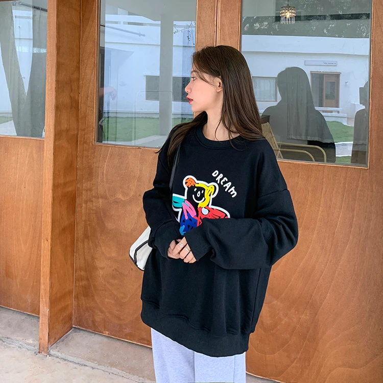 1957 2022 new hot style loose lazy round neck Sweatshirts women
1957 2022 new hot style loose lazy round neck Sweatshirts women