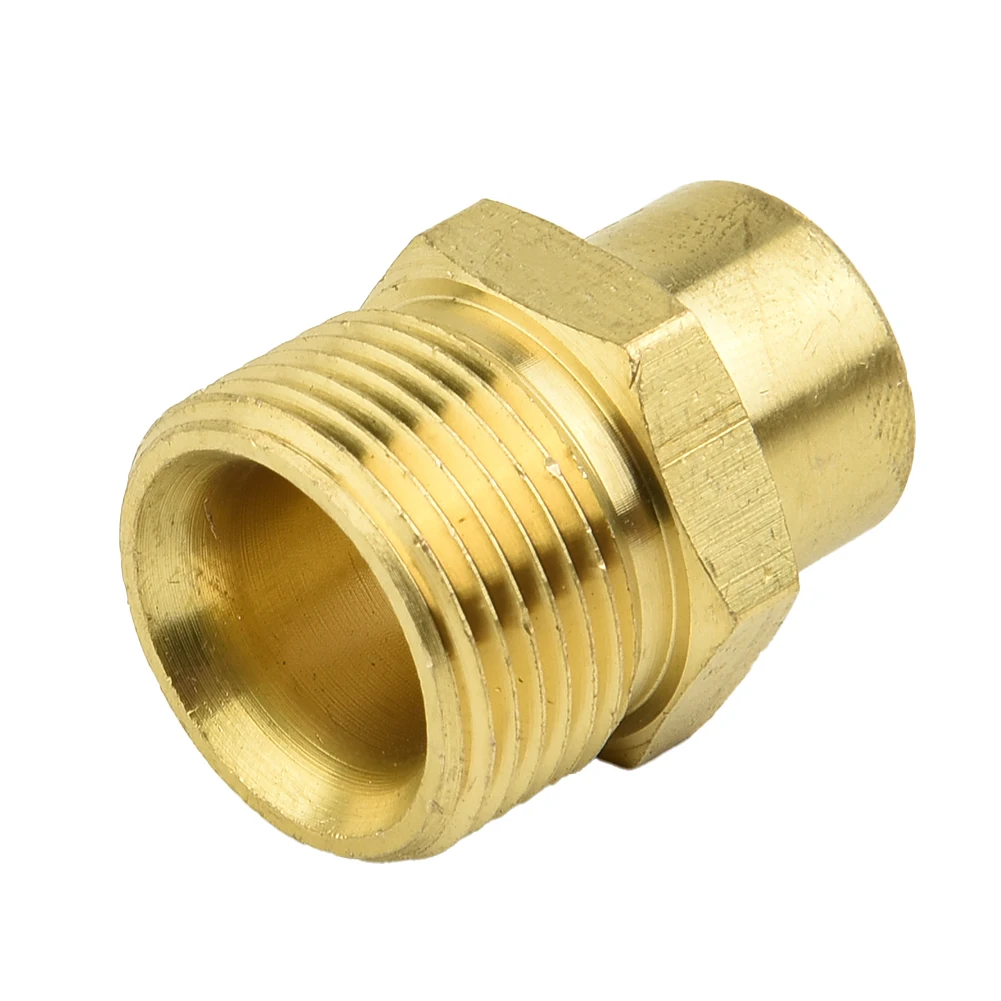 Brass High Pressure Washer Adapter M22 X1,5 AG X 1/4\" Connector Hose Pipe Adapter Universal M22 Brass Connector Garden Water
Brass High Pressure Washer Adapter M22 X1,5 AG X 1/4\" Connector Hose Pipe Adapter Universal M22 Brass Connector Garden Water