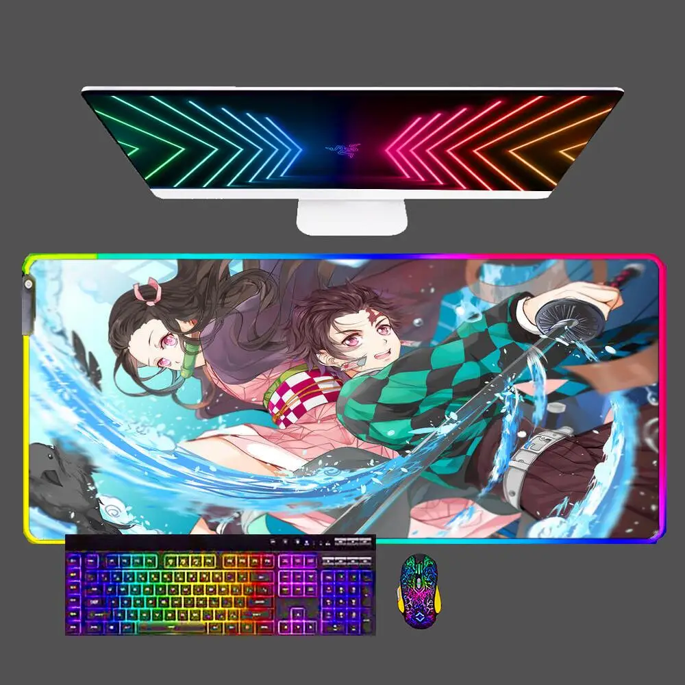 Anime HD Demon Slayer Kimetsu No Yaiba Computer Mouse Pad LED Gamer Mouse Mat Gaming Mousepad XXL RGB Keyboard Desk Mausepad
Anime HD Demon Slayer Kimetsu No Yaiba Computer Mouse Pad LED Gamer Mouse Mat Gaming Mousepad XXL RGB Keyboard Desk Mausepad