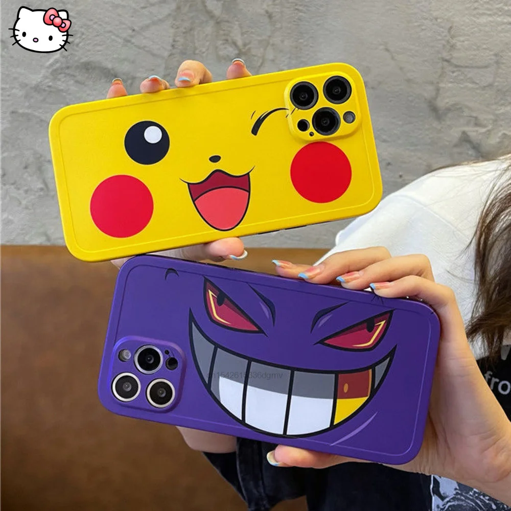 Чехол с изображением покемона из мультфильма Gengar Pikachu для Iphone 13 11 12 Pro Max Xs Xr, чехол для мужчин и женщин, защитный Роскошный чехол для пар 
Чехол с изображением покемона из мультфильма Gengar Pikachu для Iphone 13 11 12 Pro Max Xs Xr, чехол для мужчин и женщин, защитный Роскошный чехол для пар