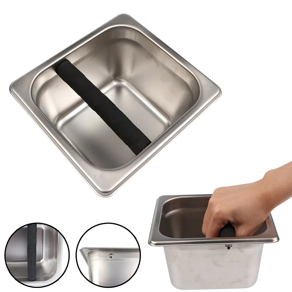 Coffee Knock Box Shock-Absorbent Espresso Knock Box for Barista Coffee Grind Anti-slip Espresso Dump Grind Waste Bin for Home
Coffee Knock Box Shock-Absorbent Espresso Knock Box for Barista Coffee Grind Anti-slip Espresso Dump Grind Waste Bin for Home