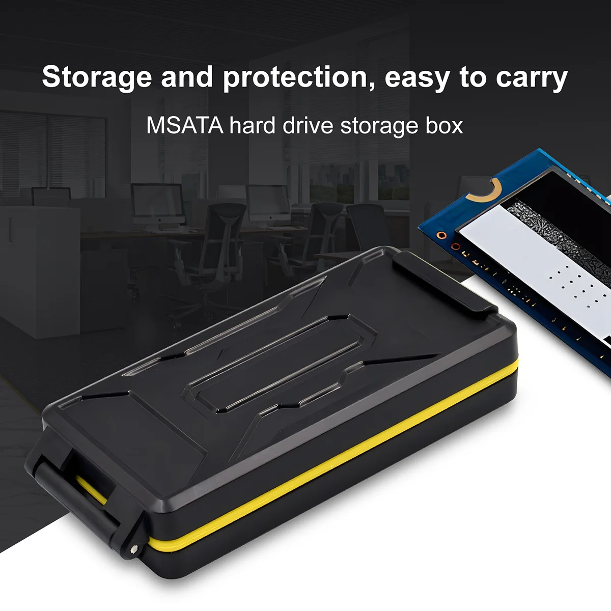 

Жесткий диск MSATA, внешний твердотельный накопитель, портативный контейнер для хранения для мобильного телефона, усиленный корпус из ЭВА, контейнер для хранения жестких дисков