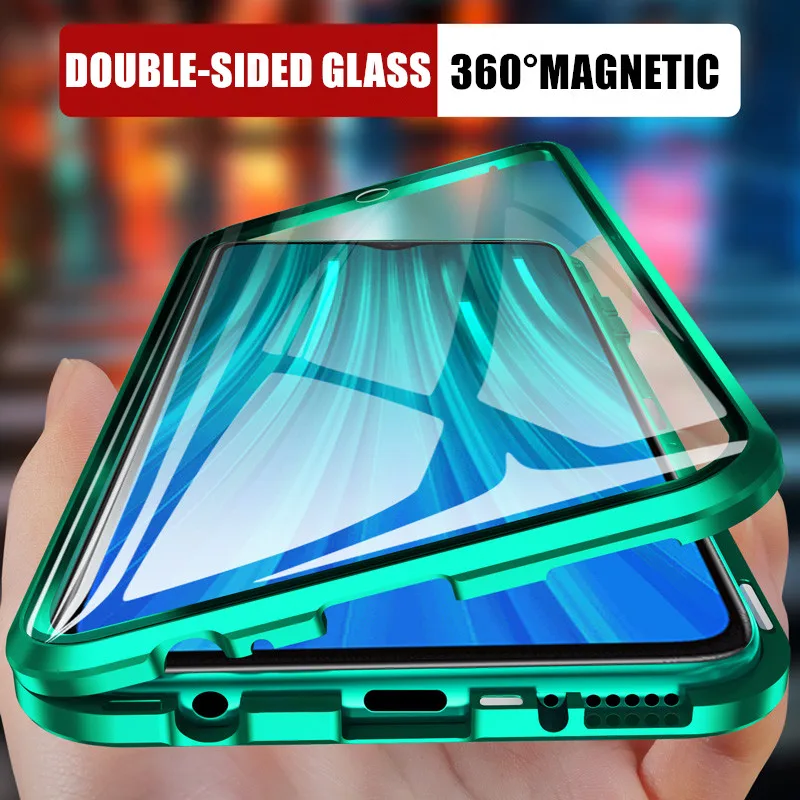 360 Magnetic Adsorption Metal Case For Xiaomi Redmi Note 9 8 7 K20 Pro 8T 9A 8A Mi Note 10 Lite Poco X3NFC F1 F2 Pro Glass Cover
360 Magnetic Adsorption Metal Case For Xiaomi Redmi Note 9 8 7 K20 Pro 8T 9A 8A Mi Note 10 Lite Poco X3NFC F1 F2 Pro Glass Cover