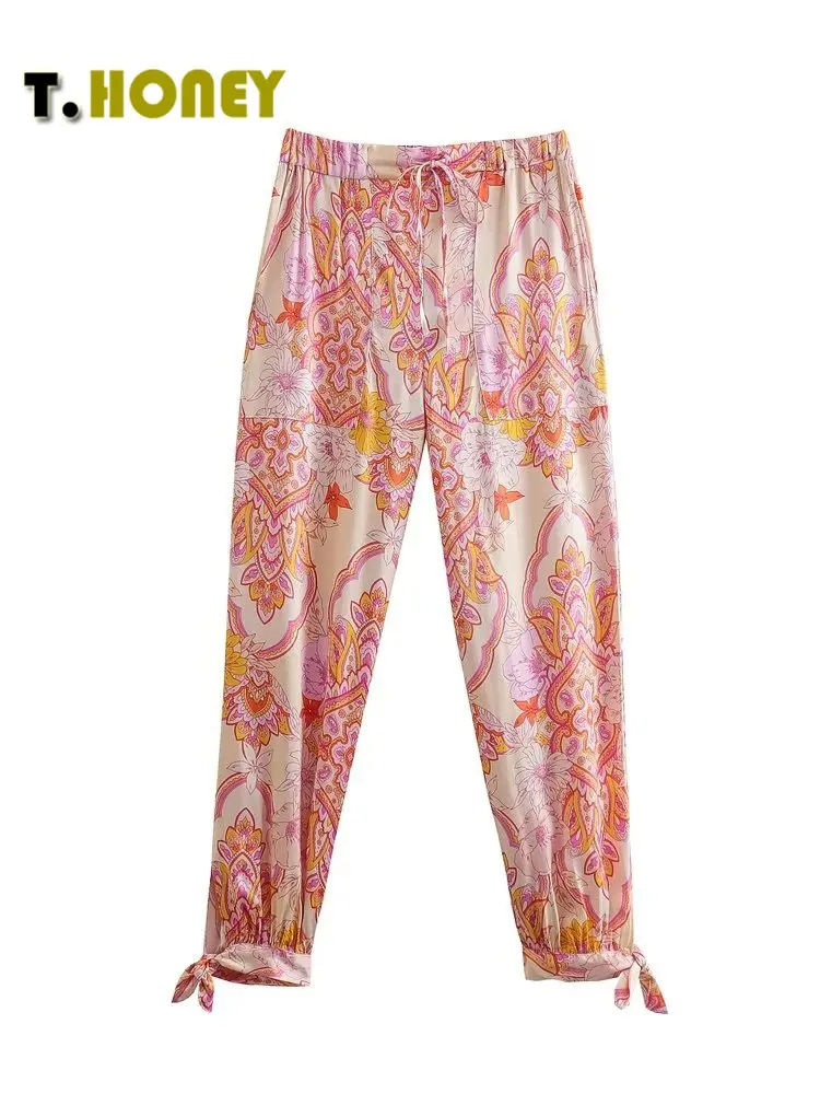 Женские модные штаны TELLHONEY с принтом и карманами с эластичной талией, женские свободные прямые тонкие брюки со шнуровкой спереди
Женские модные штаны TELLHONEY с принтом и карманами с эластичной талией, женские свободные прямые тонкие брюки со шнуровкой спереди