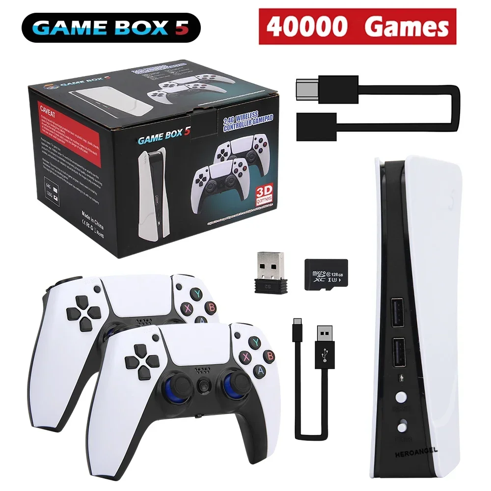 Игровая консоль HeroAngel GB5 64 ГБ/128 ГБ с 40000 бесплатными играми HD TV Gaming Stick 5