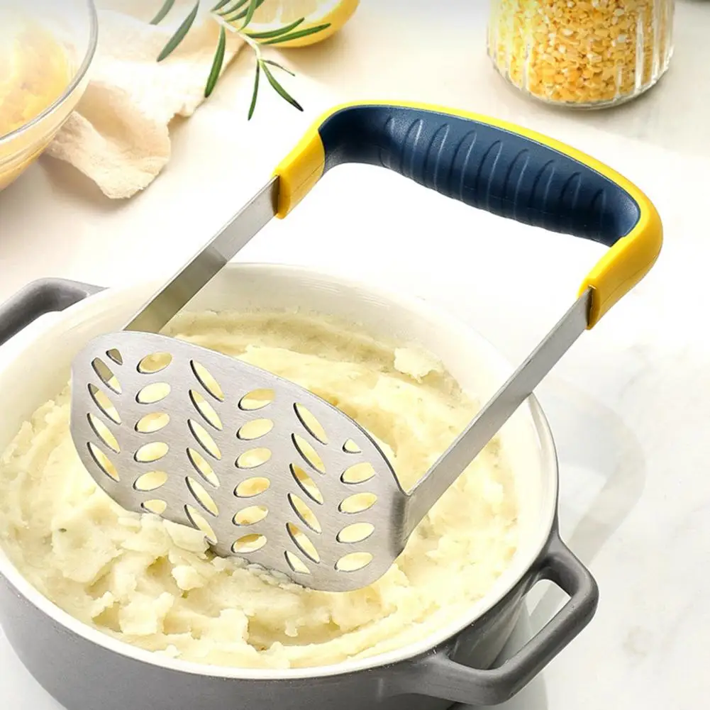 Non-slip Ergonomic Handle Potato Masher Hanging Storage Versatile Stainless Steel Good Grip Potato Smasher for Restaurant
Non-slip Ergonomic Handle Potato Masher Hanging Storage Versatile Stainless Steel Good Grip Potato Smasher for Restaurant
