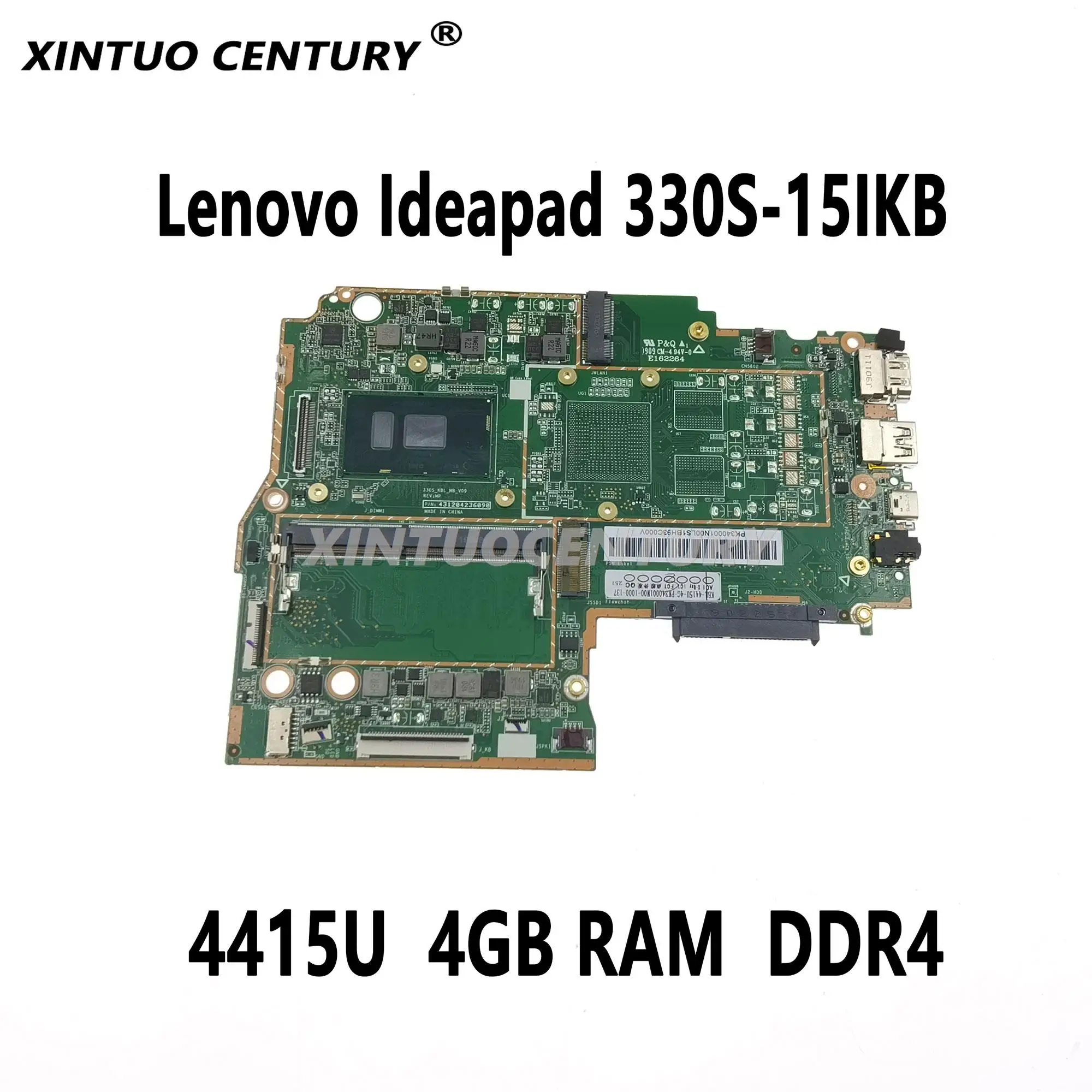 

For Lenovo Ideapad 330S-15IKB 330S-15 High Quality Laptop Motherboard SR348 CPU 4415U 4GB RAM DDR4 100% Test Work